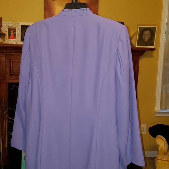 2 piece purple rhinestone suit - Picture 2 of 4